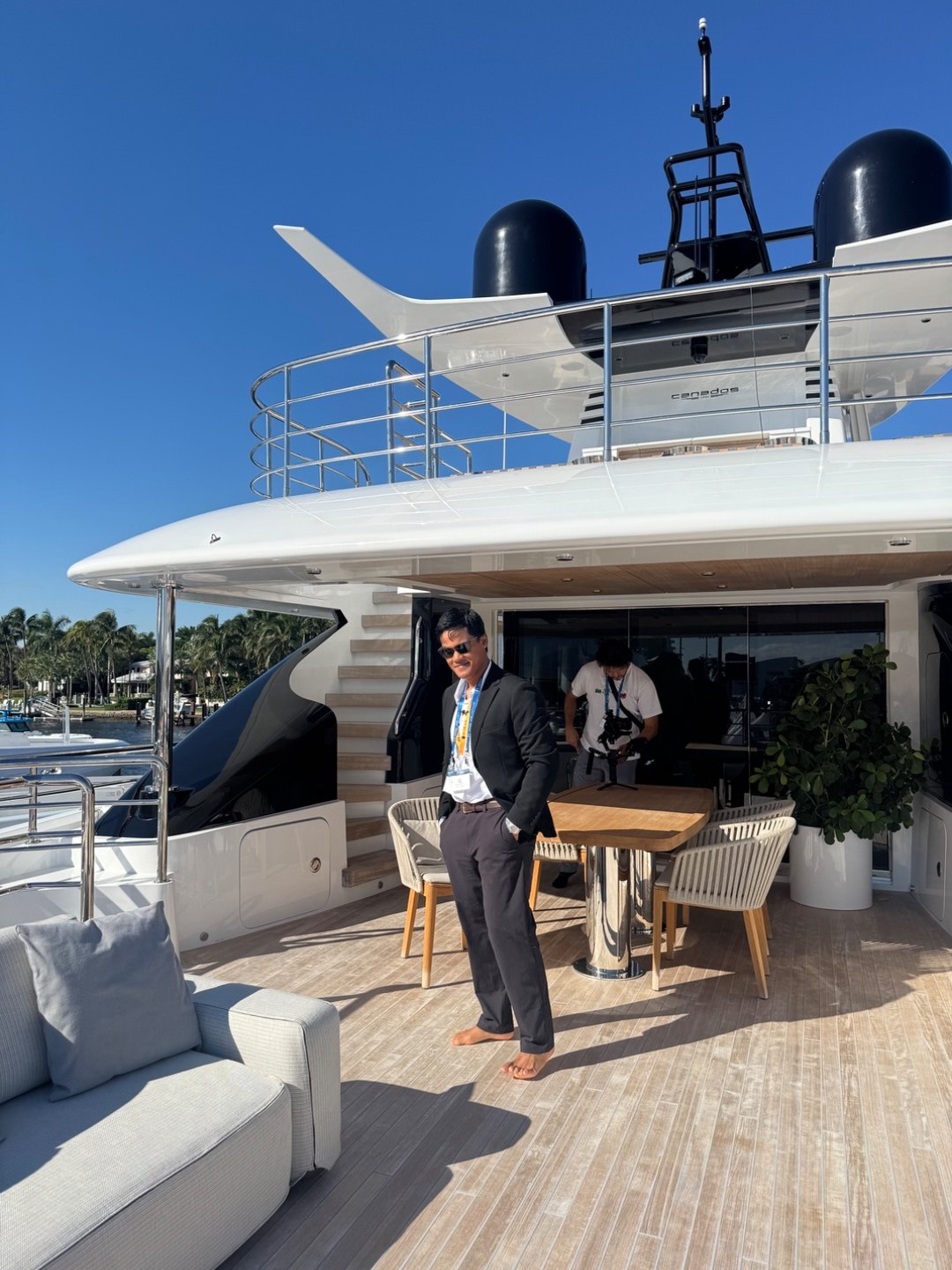 Michael Roberts at a Florida yacht show