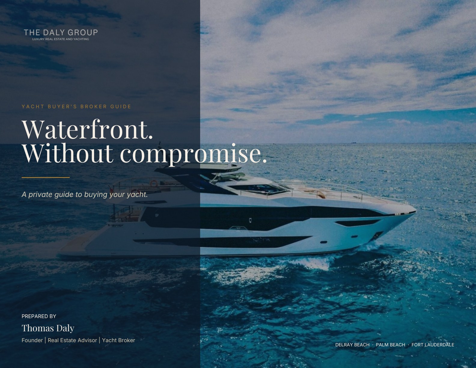 The Daly Group Yacht Buyer's Guide PDF playbook cover