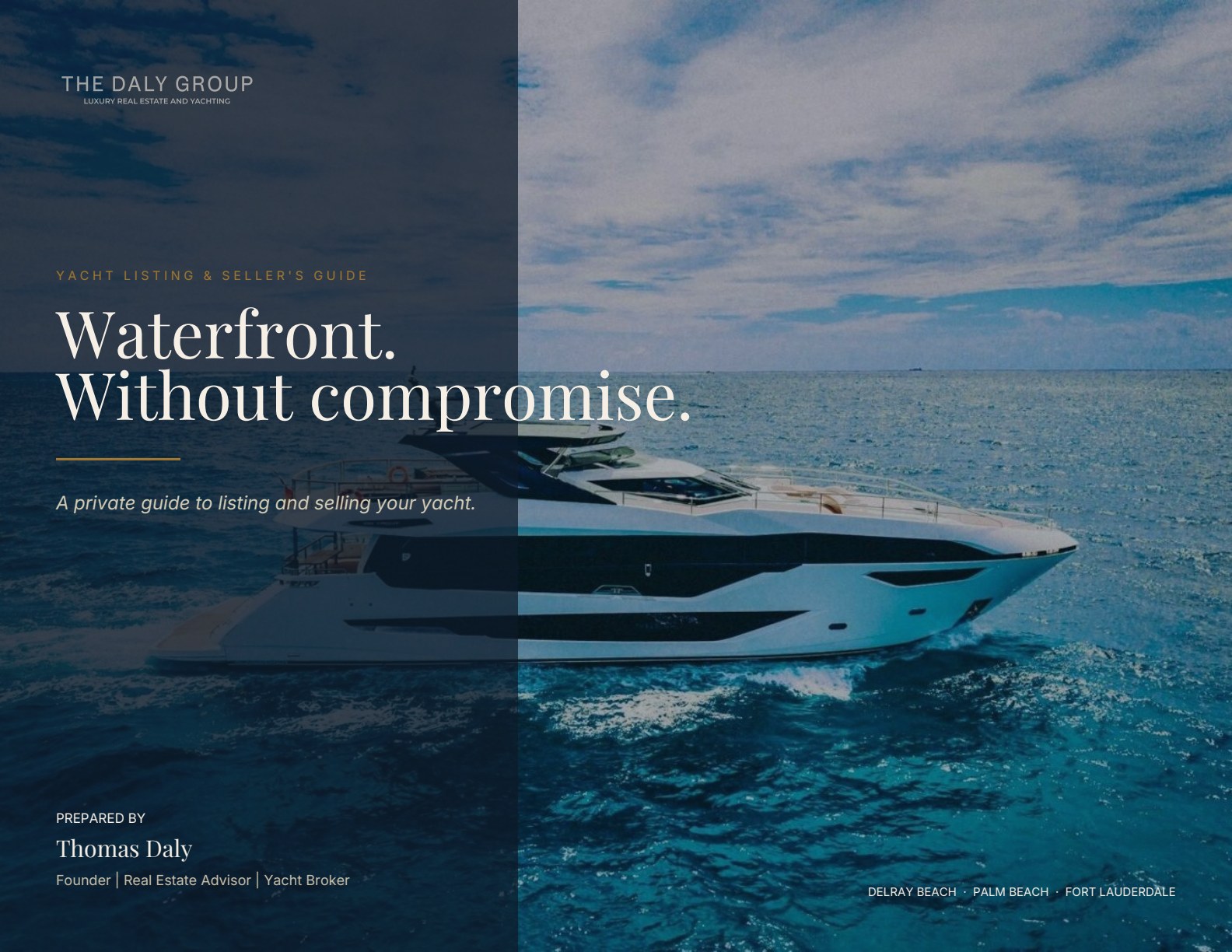 The Daly Group Yacht Seller's Guide - 18-page PDF playbook cover
