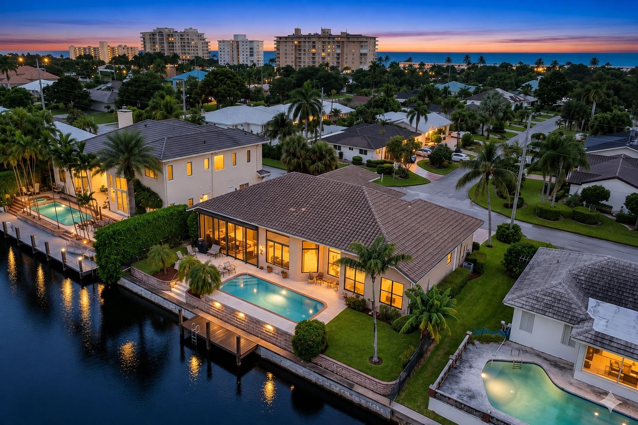 Lighthouse Point waterfront residence