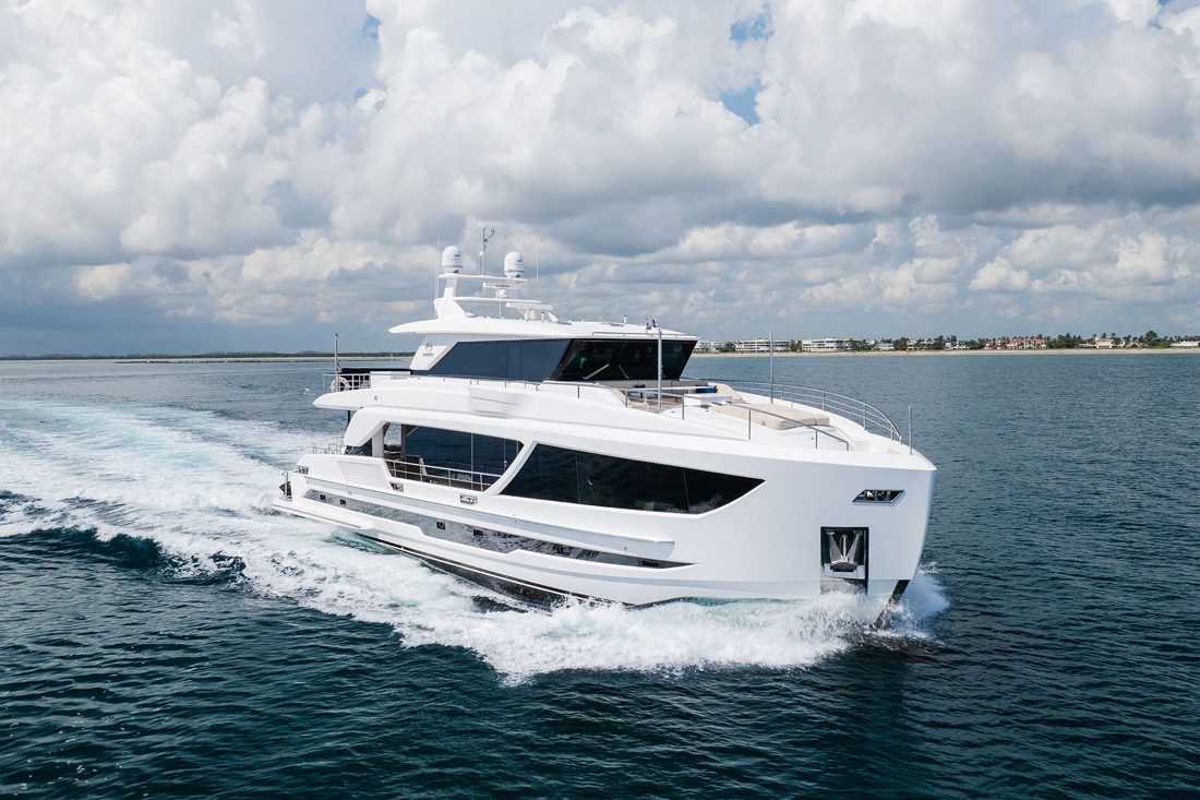 2020 Horizon FD90 Skyline Aqua Life - 90 ft super yacht, recently sold